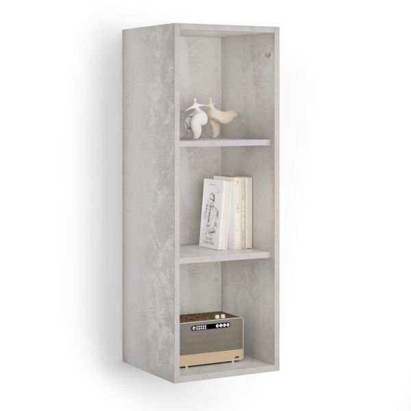 X Wall Unit 40.94 in Without Door, Concrete Effect, Grey detail image 1