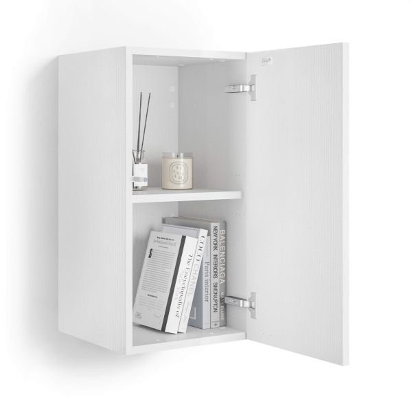 Easy Wall Unit 27.55 in, with Lift Up Door, Ashwood White detail image 3