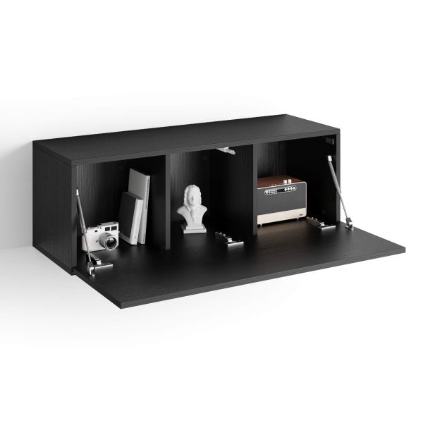 Easy Wall Unit 40.94 in, with Flap Door, Ashwood Black detail image 1