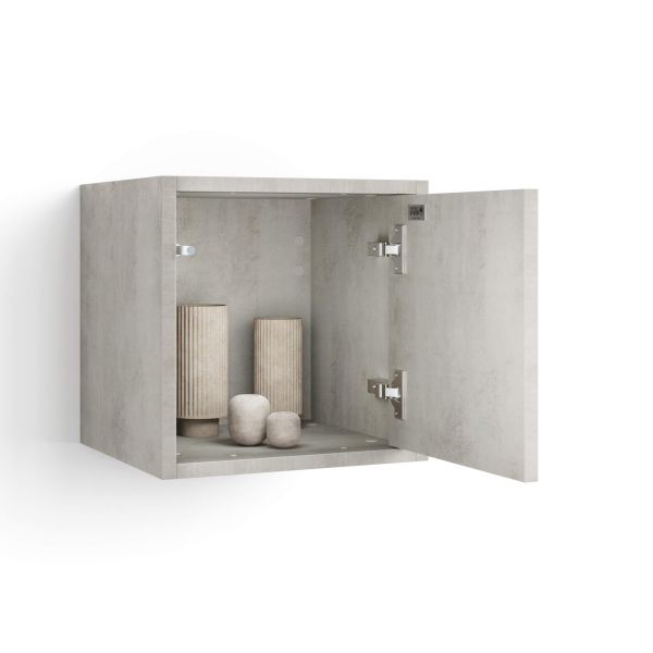 Iacopo Wall Unit 14.17 in, with Vertical Door, Concrete Effect, Grey detail image 1