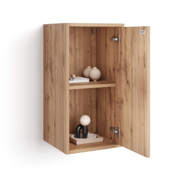 Iacopo Wall Unit 27.55 in, with Vertical Door, Rustic Oak detail image 1