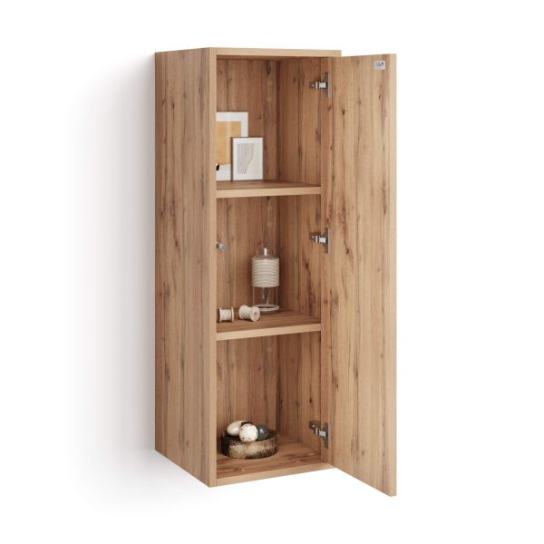 Iacopo Wall Unit 40.94 in, with Vertical Door, Rustic Oak detail image 1