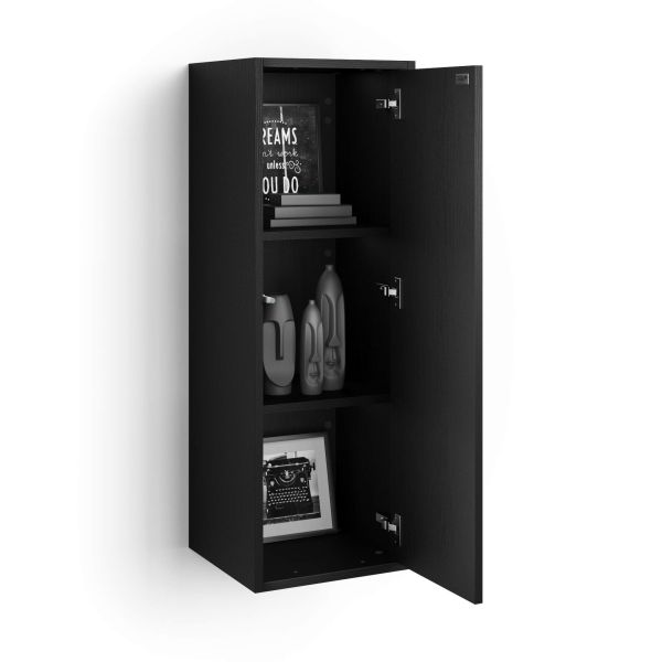 Iacopo Wall Unit 40.94 in, with Vertical Door, Ashwood Black detail image 1