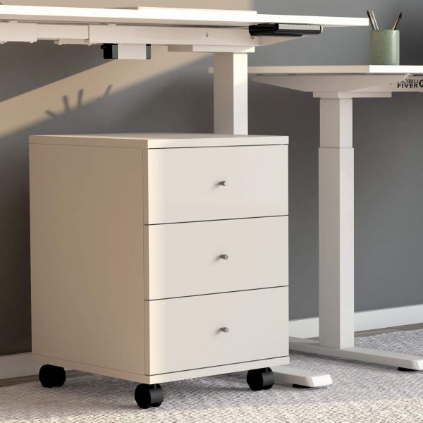 Clara Drawer unit on castors, Matt White set image 1