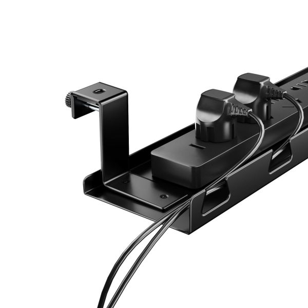 Desk cable tray Clara, Black detail image 1