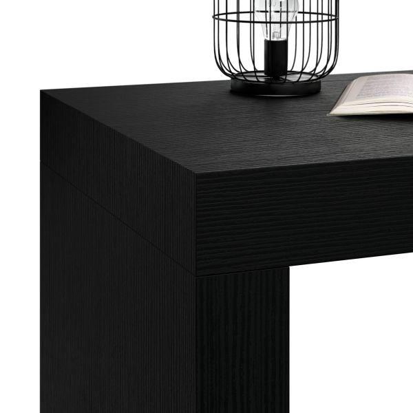 Evolution Desk 47,2 x 23,6 in, Ashwood Black with One Leg detail image 1