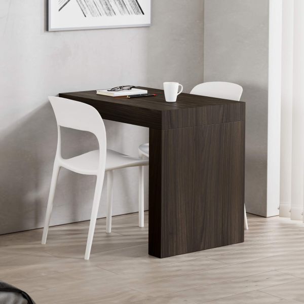 Evolution Desk 35.4 x 23.6 in, Dark Walnut with One Leg set image 1