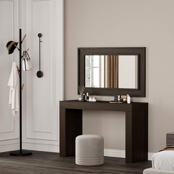 Angelica Wall Mirror 44.1 x 26.4 in, Dark Walnut set image 1