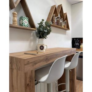 Evolution High Table 47,2 x 23.6 in, Rustic Oak