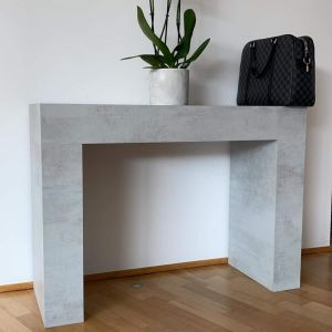 Console Table, Evolution, Concrete Effect, Grey