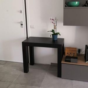 First, Extendable Console Table, Ashwood Black