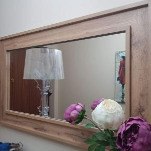 Angelica wall / floor Mirror, 63x 26.4 in, Rustic Oak