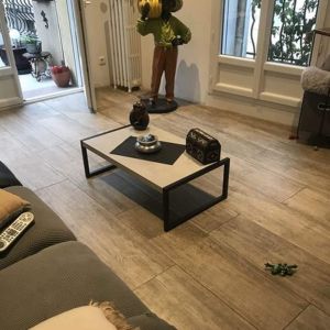 Luxury low Coffee table, Concrete Effect, Grey