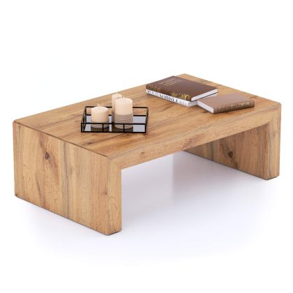 Angelica, Italian Style, low Coffee Table, Rustic Oak