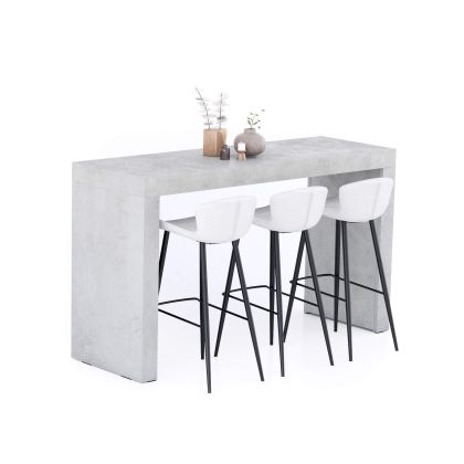 Evolution High Table 70,9 x 23.6 in, Concrete Effect, Grey