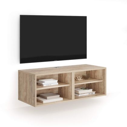 X Wall TV Unit without Door, Oak