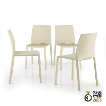 Emma Chairs, Set of 4, Beige