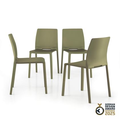 Emma Chairs, Set of 4, Olive Green main image