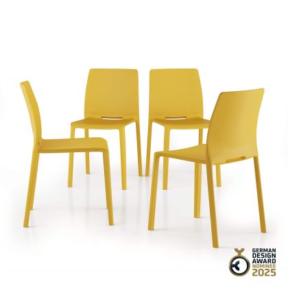 Emma Chairs, Set of 4, Mustard Yellow main image