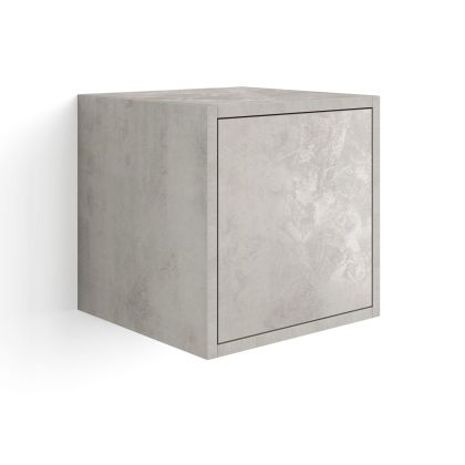 Iacopo Wall Unit 14.17 in, with Vertical Door, Concrete Effect, Grey