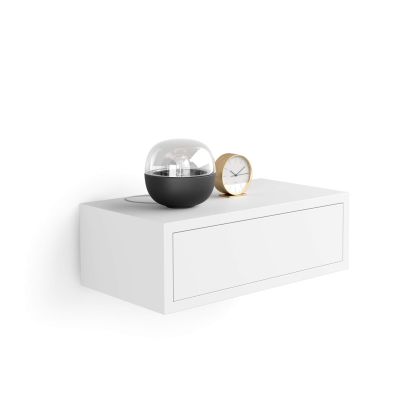 Riccardo Floating nightstand, Matt White main image