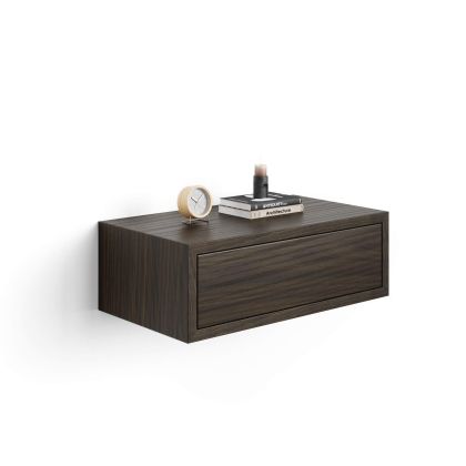 Riccardo Wall bedside table, Dark Walnut main image