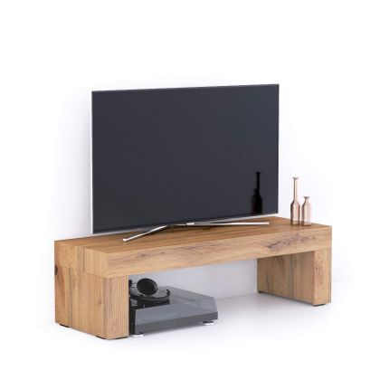 Evolution TV Stand 47.2x15.7 in, Rustic Oak