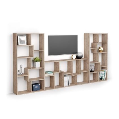 Iacopo TV wall unit, Oak