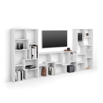 Iacopo TV wall unit, Ashwood White