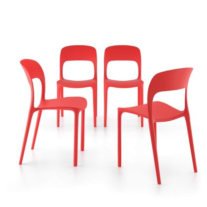 Amanda chairs, set of 4, Red main image