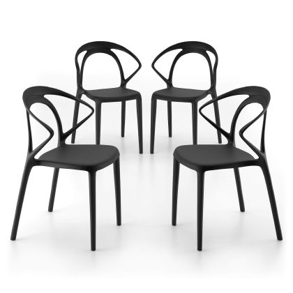 Olivia chairs, set of 4, Black