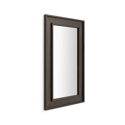 Angelica Wall Mirror 44.1 x 26.4 in, Dark Walnut