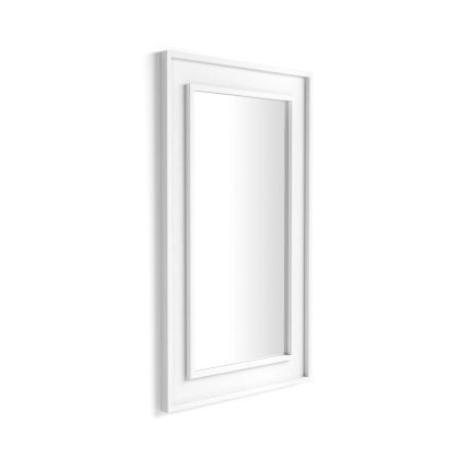 Angelica Wall Mirror, 44.1x 26.4 in, Ashwood White