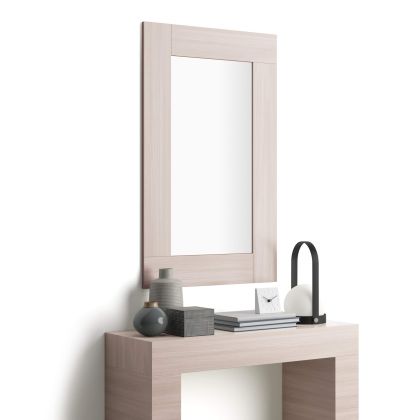 Evolution Rectangular Wall Mirror, 46.5 x 28.7 in, Pearled Elm