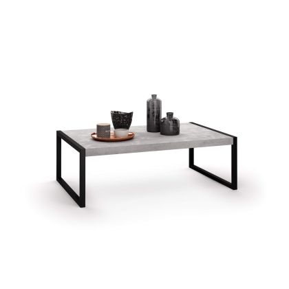 Luxury low Coffee table, Concrete Effect, Grey