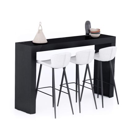 Evolution High Table with Wireless Charger 70.9 x 15.7 in, Ashwood Black main image