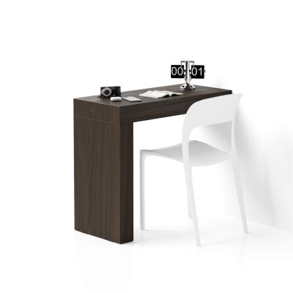 Evolution Desk 35.4 x 15.7 in, Dark Walnut with One Leg