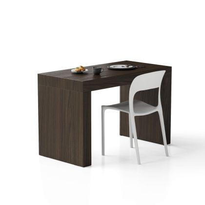 Evolution dining table with Two Legs 47.2 x 23.6 in, Dark Walnut main image