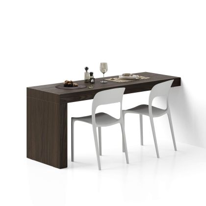 Evolution dining table with One Leg 70.9 x 23.6 in, Dark Walnut main image