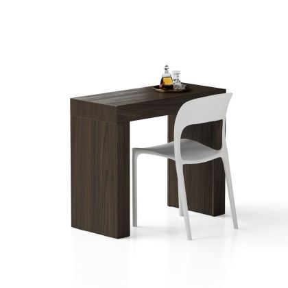 Evolution dining table with Two Legs 35.4 x 15.7 in, Dark Walnut main image