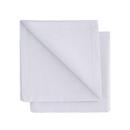 Gioele Cotton napkins 13.77 x 13.77 in, Pack of 2, White
