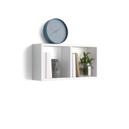 Wall-mounted Cube Shelf, First, High Gloss White main image