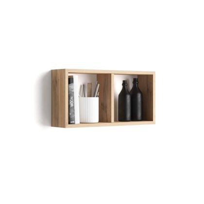 Wall-mounted Cube Shelf, First, Rustic Oak main image