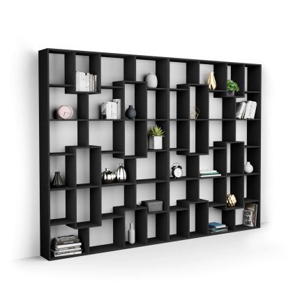Iacopo XL Bookcase (126.61 x 93.07 in), Ashwood Black main image
