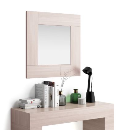 Evolution Square Wall Mirror, 28.7 x 28.7 in, Pearled Elm main image