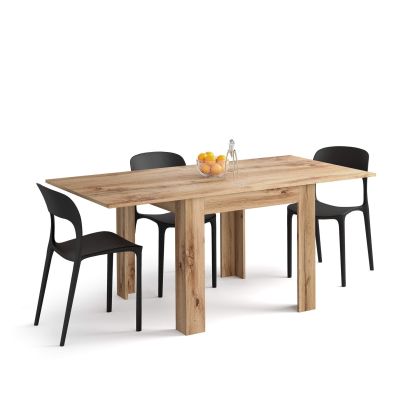 Square extendable dining table, Eldorado, 35,4(70,9)x35,4 in, Rustic Oak main image