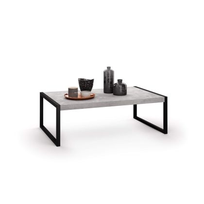 Luxury low Coffee table, Concrete Effect, Grey main image