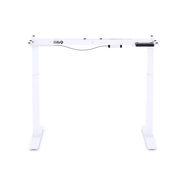 Clara Adjustable Desk Frame, White detail image 1
