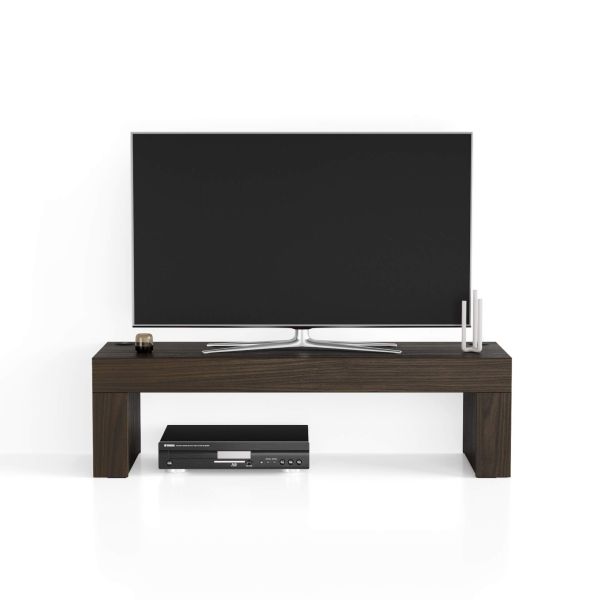 Evolution TV Stand 47.2 x 15.7 in, with Wireless Charger, Dark Walnut detail image 1
